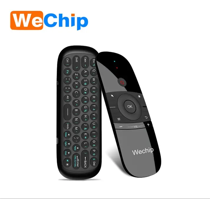 Wechip Mini Air Mouse W1 Russo/Inglese MINI Air Mouse Tastiera Senza Fili Per Android TV Box/PC