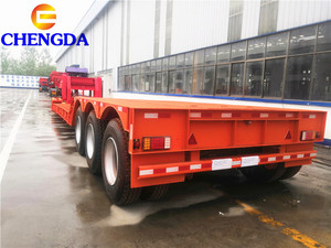 3 एक्सल 70 टन 80 टन 80 टन डेचेबल गोवेक कम लोडर/लोबेड कम बिस्तर वाले ट्रेलर ट्रक - Product Image 6