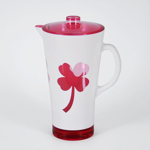 Modern White Acrylic Dinnerware Set with Pattern - Product Image 2