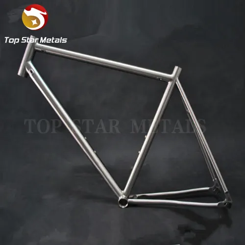 3AL/2.5V Titanium Double Butted Tubes, Laser LOGO 26" MTB Bicycle Frame