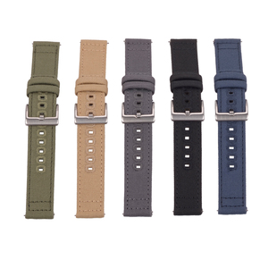 LAIHE Quick Release <span class=keywords><strong>cinturino</strong></span> <span class=keywords><strong>orologio</strong></span> da <span class=keywords><strong>uomo</strong></span> 20mm 22mm <span class=keywords><strong>cinturino</strong></span> in tessuto in 5 colori blu <span class=keywords><strong>nero</strong></span> verde grigio Beige - Product Image 2