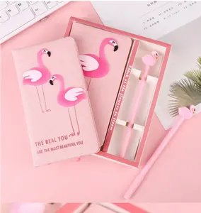 새로운 스타일 디자인 소녀 저널 핑크 잠금 일기 노트북 예쁜 펜