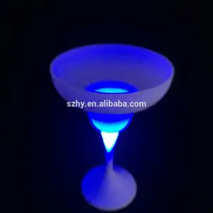 HY1604 Led flashing drinkwares margarita glasses