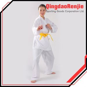 Jeux olympiques Fournisseur <span class=keywords><strong>Nouveau</strong></span> Personnaliser Classique Karaté Uniforme Fabriqués En 100% Coton Pour Les Écoles - Product Image 4