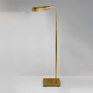 Zhongshan Nieuwe Stijl Ontworpen Hotel Fancy Decoratieve Gouden Messing Verlichting Antieke Staande Vloerlamp