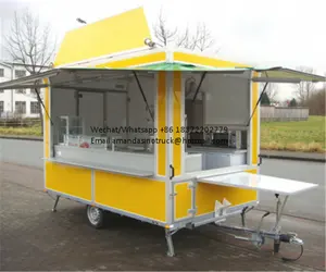 Mini rimorchio mobile per fast food con carrello per hot dog