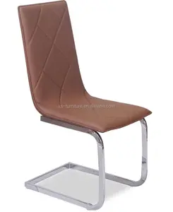 Rhombus Design Seat And Back With Chromed Standpipe Legs Business Chair