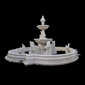 Mano de mármol tallado León artificial de interior cascada - Product Image 2