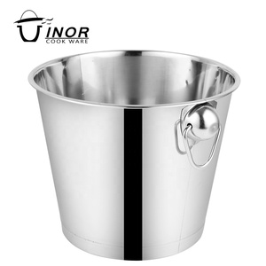 Xô Đá Với Tay Cầm Chất Lượng Cao Giá Rẻ Thép Không Gỉ Champagne Xô, Khách Hàng Logo Bền Vững Barware OEM - Product Image 3