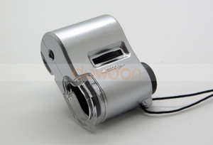 Mini 60x <span class=keywords><strong>Microscope</strong></span> de Poche 3 LED UV Bijoutier Loupe Loupe Réglable Détection De Devises - Product Image 5