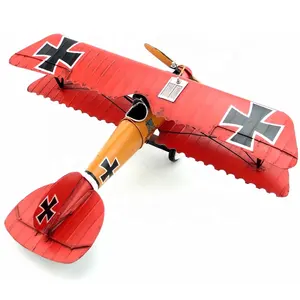 Vintage Metal Plane Model Iron Retro Aircraft Glider Airplane Pendant Airplane Model Toy Home Christmas Decoration