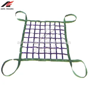 Phẳng Webbing Sling Mã Màu Lifing Web Belt Sling Cargo Net