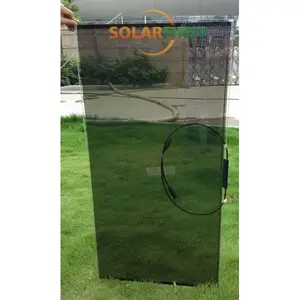 Custom Color 60% 70% 80% Transparency CDTE Frameless Thin Film Solar Panel Transparent