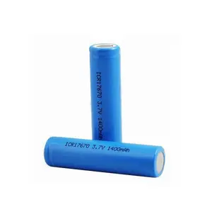 Li ion rechargeable cylindrical battery 17670 size flat top cell for industrial Battery Pack