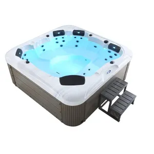 outdoor spa tv led free massage tube fiberglass stainless steel jets hot tubs