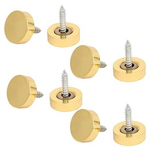 Solid <strong>Flat</strong> Head Brass Mirror Screw Heavy Duty Wall <strong>Fixing</strong> in Gold Black Silver Bronze Colors Metric <strong>System</strong> - Product Image 3