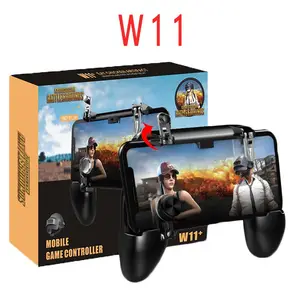 W11 for Pubgゲームゲームパッド携帯電話ゲームコントローラーl1r1 Shooter Trigger Fire Button for iPhone Android Joystick
