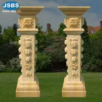 Hand Carved Cantera Stone Column