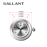 Mini horloge cintrée pour hommes, à insertion, mouvement japonais