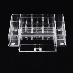 Organizzatore cosmetico acrilico Beauty Makeup Box Storage Organizer <span class=keywords><strong>porta</strong></span> rossetto con cassetto portagioie organizzatore trasparente all'ingrosso - Product Image 4