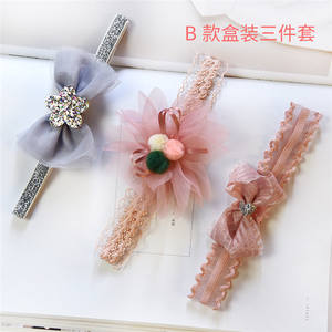 حار بيع 3 قطعة/المجموعة طفل الفتيات القطن لطيف عقال مطاطا معقود عقال الاطفال - Product Image 4