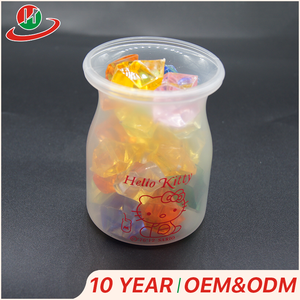 Grado Alimenticio personalizado impreso PP desseert pudín JAR <span class=keywords><strong>110</strong></span> ml leche yogur de plástico con tapa - Product Image 3