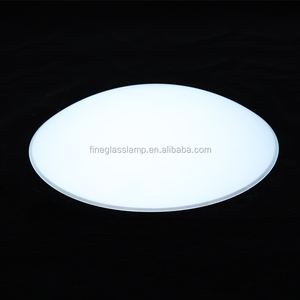 Curved Round White Frosted <strong>Glass</strong> <strong>Pendant</strong> Hanging Lighting Ceiling <strong>LampShade</strong> Wholesale - Product Image 3