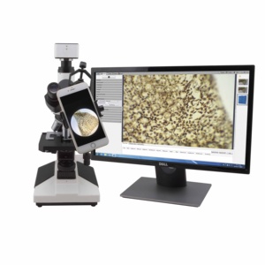 Eileoc — <span class=keywords><strong>Microscope</strong></span> biologique <span class=keywords><strong>USB</strong></span> 20 mp, couture d'images Live, caméra edc, commande par PC, hôpital, étudiant, écran trinoculaire de 1 pouce, <span class=keywords><strong>USB</strong></span> 20 Mega pixels - Product Image 1