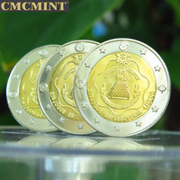 Pièce de défi personnalisée, pièces anciennes indiennes, bimétallique, Nouvelle Ordre Mondial, $5 Amero Alex Jones, ronde, à vendre