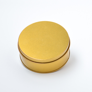 กล่องดีบุกสำหรับเทศกาลบรรจุภัณฑ์กาแฟลูกกวาดสีทองกล่องของขวัญสำหรับคุกกี้ทำจากโลหะเคลือบดีบุกที่ทนทาน - Product Image 1