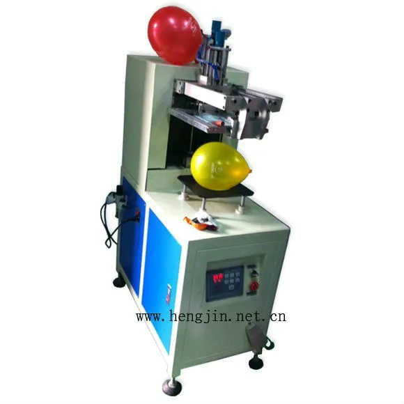HS-1515 holiday latex balloon silk screen printing machine 1 color semi-automatic screen printer