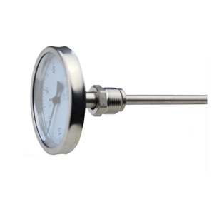 Termômetro Bimetálico Axial com Mostrador, Medidor de Temperatura em Faixa - Product Image 1