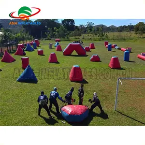 Inflable barato Bunkers bola de pintura inflable Bunkers de Paintball para alquiler