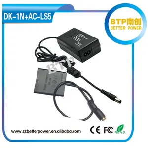 带 AC 适配器 AC-LS5 的直流耦合器 DK-1N 电源套件，用于索尼 NP-BN1，NP-FN1 Cybershot DSC-J10