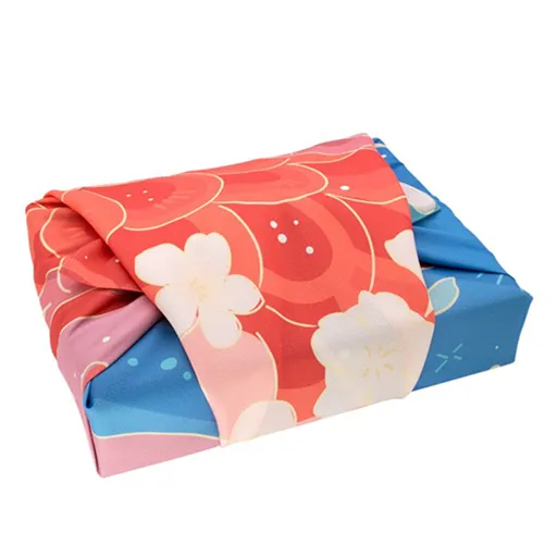 Tela de furoshiki para envolver pañuelos multifunción, venta al por mayor