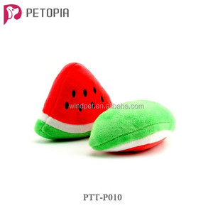 Peluş Meyve Karpuz Pet Köpek Molar Squeaky Oyuncaklar Chew - Product Image 6
