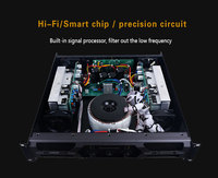Amplificador de Karaoke/Amplificador de Potencia de Metal de Alta Calidad, 2 Canales, Certificado CE, con Respuesta de Frecuencia de 20Hz-20KHz, Hecho en China