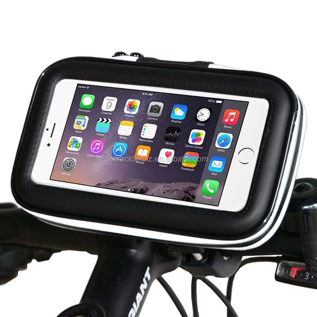 Waterproof Universal Case Bicycle & Motorcycle Mount Cradle Holder Dust Rain Snow Resistant for Smart Phone 5.7' iPhone 8
