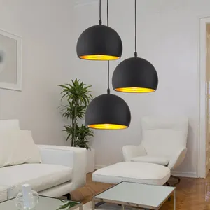 Modern style new design aluminum & black hanging round ball pendent light