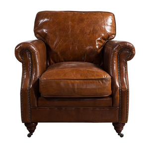 Da Vintage Thiết Lập Gia Đình <span class=keywords><strong>Sofa</strong></span> Với Tay Vịn - Product Image 3