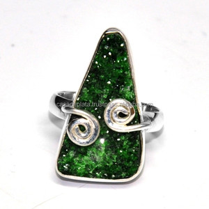 925 plata esterlina bisel-Set Uvorite anillo de piedras preciosas clásico regalo de boda de moda para fiestas - Product Image 3