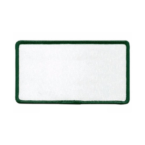 Parche bordado en blanco liso personalizado al por mayor - Product Image 3
