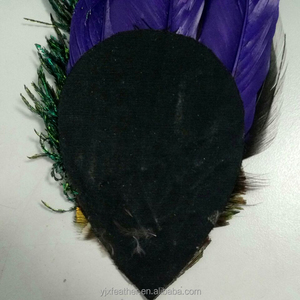 Bán buôn đẹp màu sắc tự nhiên <span class=keywords><strong>Peacock</strong></span> <span class=keywords><strong>Feather</strong></span> Shoulder <span class=keywords><strong>Pads</strong></span> đối với trang trí - Product Image 3