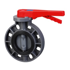 Anti corrosion Flange type Sea Water Plastic CPVC PVC Wafer 6 inch Butterfly Valve