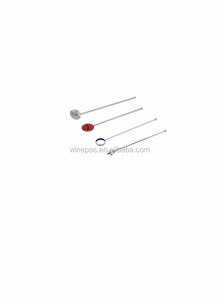 Homestia, 6 uds., agitadores de café para bebidas, agitadores de cóctel de acero inoxidable, palitos reutilizables para decoración Tropical, Fiesta en la playa - Product Image 4