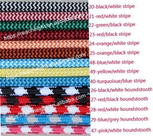 250V 2 lõi 0.75mm2 cổ điển vải bao phủ bện vải dây cáp dây điện - Product Image 4