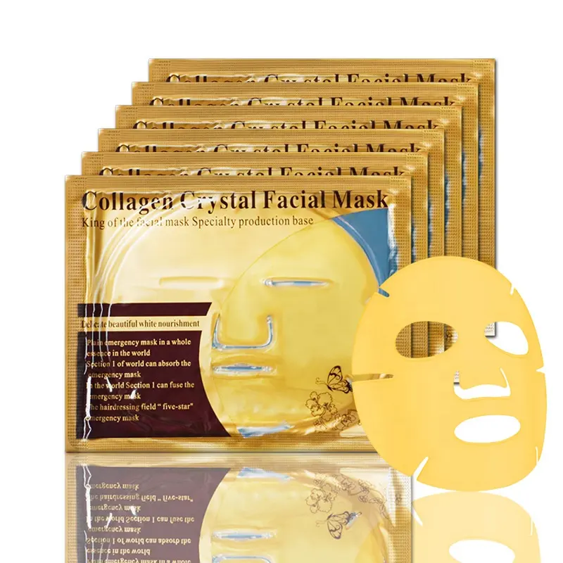 Hot Sale Anti Aging Anti Wrinkle Crystal Collagen 24k Gold Face Mask for Wholesale Private Label Cosmetics Skin Care Beauty