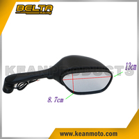 Pour SUZUKI Moto Arrière Rétroviseurs Noirs Avec Ambre LED Lumière Clignotants Pour GSXR 600/750 1000