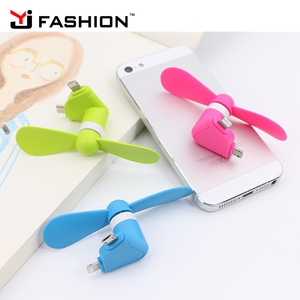 Colorido móvil portátil ventilador 2 en 1 mini ventilador USB para Android y IOS - Product Image 4
