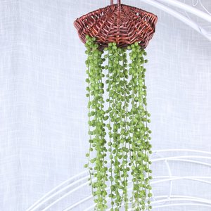 120cm Artificielle Real Touch Fougère Feuilles Maison De Mariage Décoration En Plastique Artificielle Tomber Fleur Lanternes Décoratif De Mariage - Product Image 2